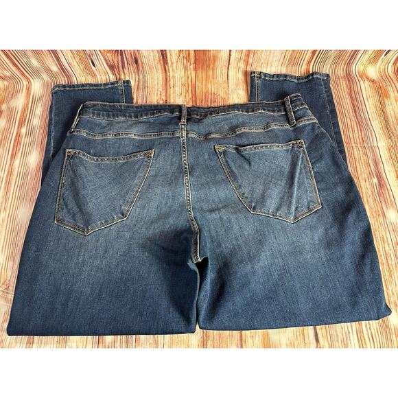 Vigoss THOMPSON TOMBOY Size 20W High Rise Ankle Straight Jeans Denim Pants 38x28 - Picture 4 of 12